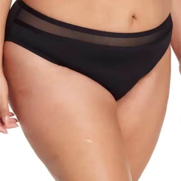 Tommy Bahama 2X Black Mesh Bikini Bottoms NWT - Picture 1 of 9